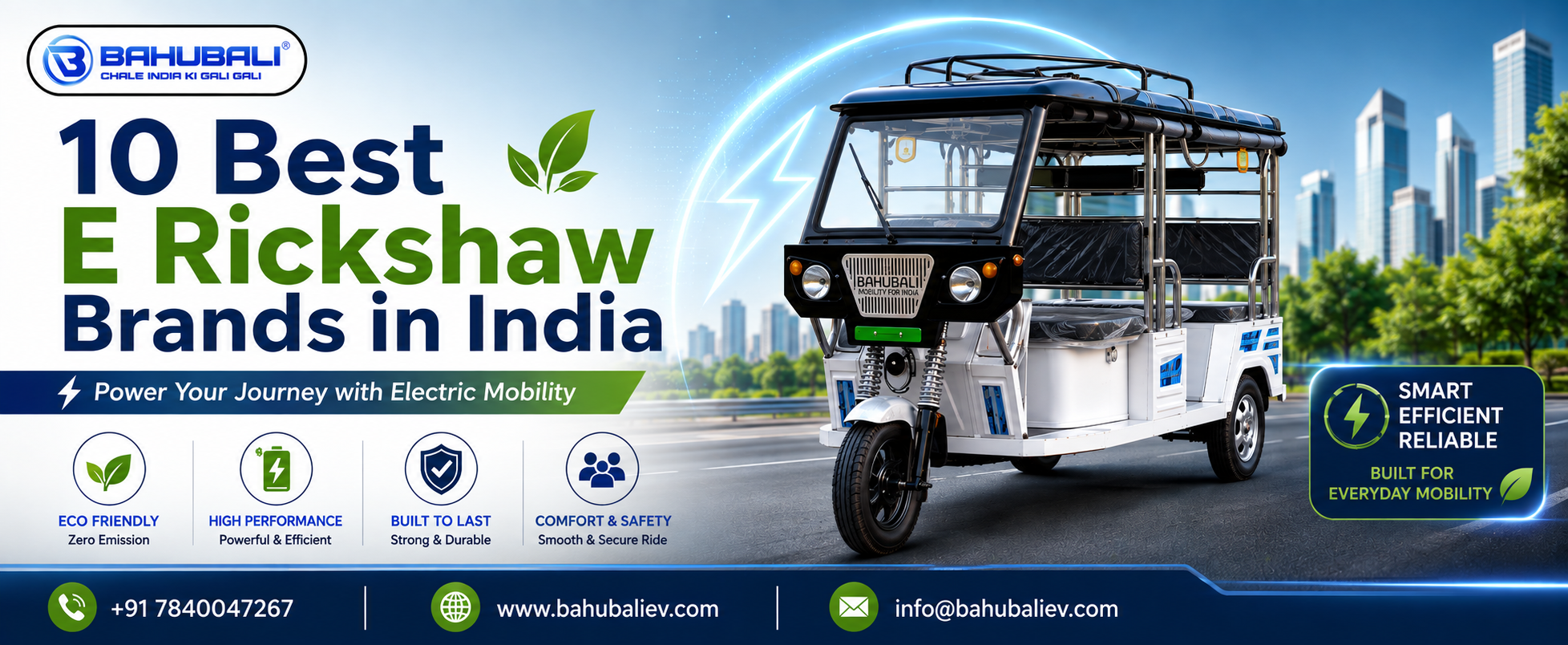 10 Best E Rickshaw Brands in India