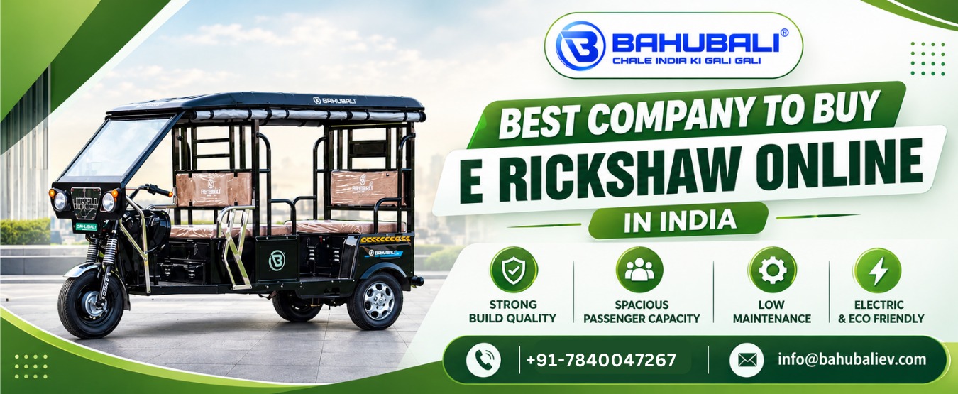 Best Company to Buy E Rickshaw Online in India